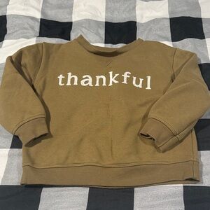 Thankful Kids Sweatshirt - Brown